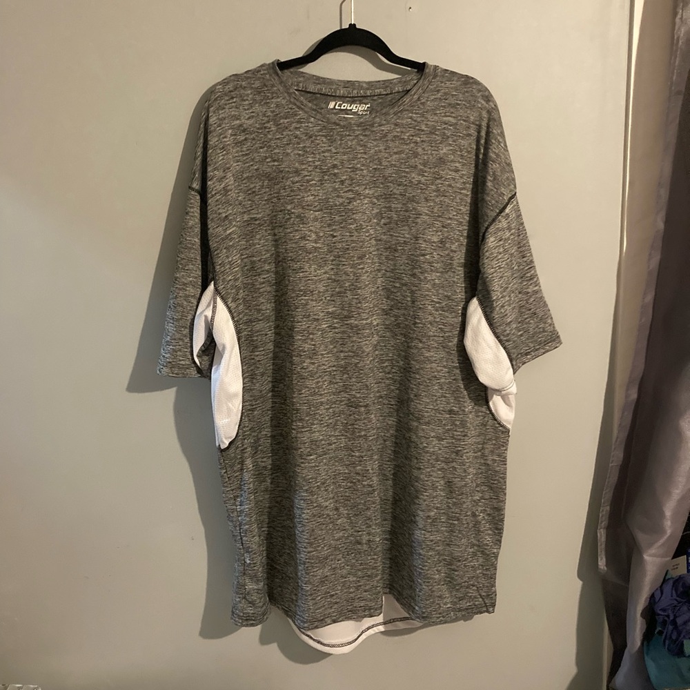 Cougar sport gray athletic shirt size 5XL lightweight gym